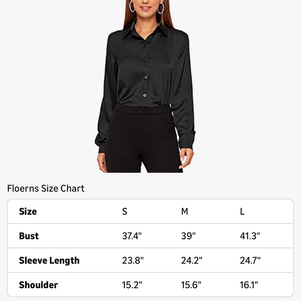 Women's Black Button Down Shirt NWOT - Picture 4 of 4
